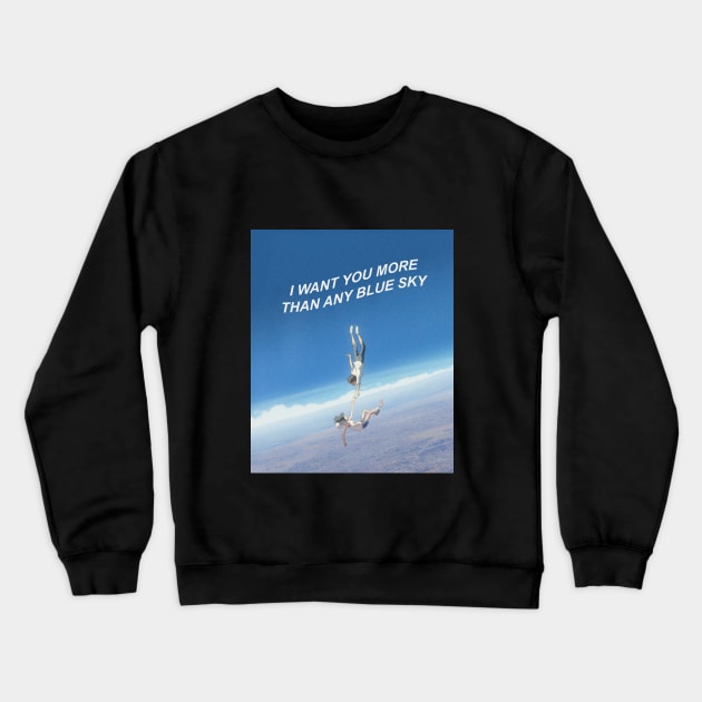 Weathering With You scene - I want you more than any blue sky Crewneck Sweatshirt by koolpingu